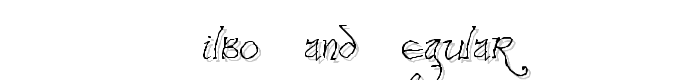 Bilbo-hand Regular font